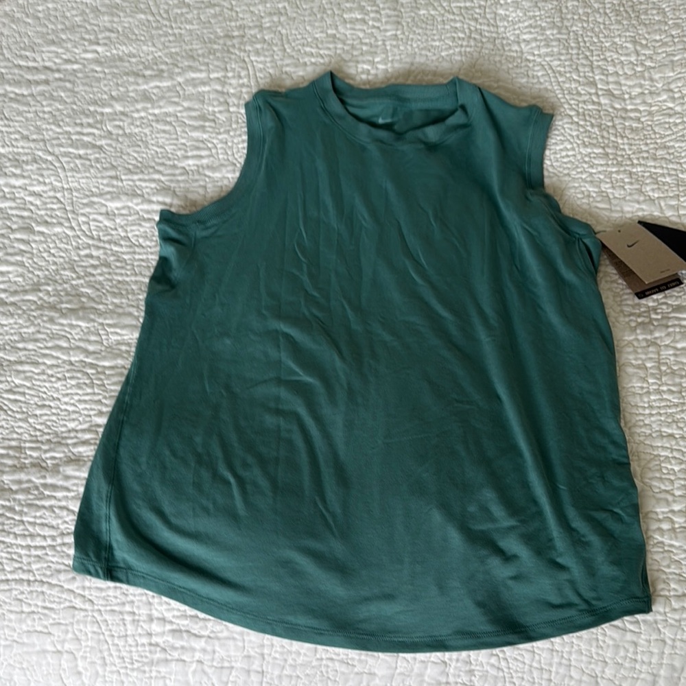 Nike Green Muscle Tee Relaxed Sleeveless Top